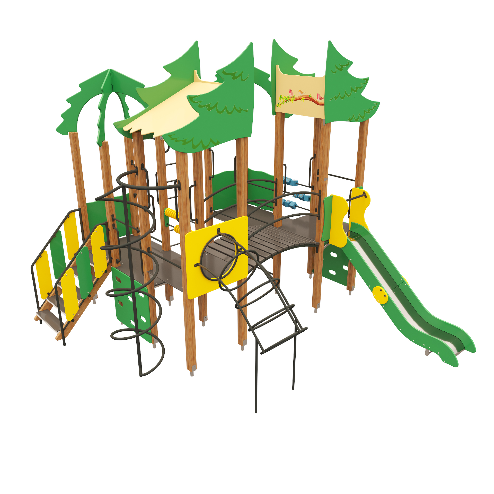 Игровой комплекс зеленый лес